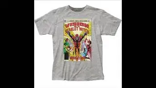 Marvel Vision and the Scarlet Witch Comic Cover Gray T-Shirt - Previews Exclusive