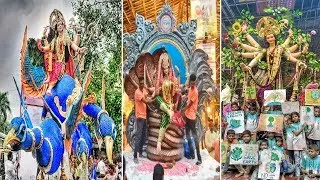 Mumbai Devi Aagman 2019 | 3 IN ONE | CREATIVE Durga Murti Idols | Navratri Festival In India 2019