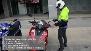 Motosikal - Pemanduan selamat sebelum memulakan perjalanan