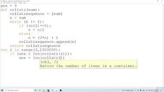Project Euler 14: Longest Collatz Seqeunce