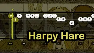 Yaelokre -  Harpy Hare (EASY SLOW Guitar Tabs & chords Tutorial)