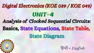 Analysis of clocked Sequential Circuit:- Basics, State Equations, State Table, State Diagram