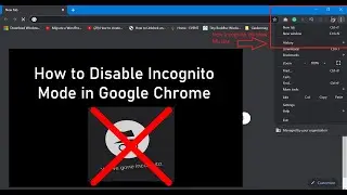 How to Disable Incognito Mode in Google Chrome v80 - 2020