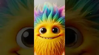 Funny Colorful monsters Ai animation #ainimation #colorful #colors #monster #shorts #funny