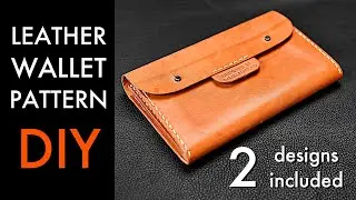 Leather Wallet DIY - Pattern Download and Free Tutorial Video