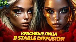 КРАСИВЫЕ ЛИЦА в XL | FaceID | Урок по STABLE DIFFUSION | Max Twain | maxtwain