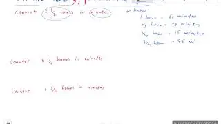 Year 3 and 4  - convert hours to minutes