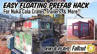 EASY Floating Prefab & Nuka Cola Crate Stall Hack for Underground CAMPs, Stacked Builds, & More!