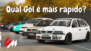 Racha com TODOS OS VW GOL do Assetto Corsa