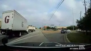 Ist weck captured on Dashcam