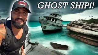 CREEPY ABANDONED GHOST SHIP IN THE OCEAN!