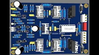how to make | poweramp DRIVER 3000W | create diagram to PCB with Patti