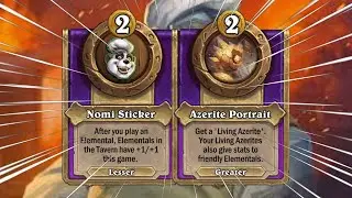 GIGA ELEMENTAL BUFFING - INSANE TWO TRINKET COMBO?! | Hearthstone Battlegrounds
