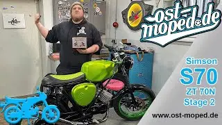 Simson S51 Café Racer Conversion | ZT70N Stage 2 | Performance for your Daily Moped 🥰