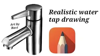 How to draw a realistic water tap