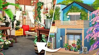 GRANDMOM'S PLANT SHOP HOME BUSINESS 🌿🌱 | The Sims 4 Speed Build
