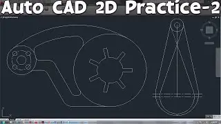 Auto CAD 2D Practice Exercise for Beginner Part 2_(Drawing with Tip & Trick)