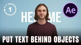 After Effects CC 2023 ： How to Put Text Behind Objects (Masking With Rotobrush)