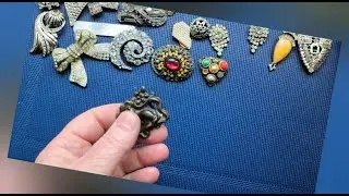 392. Распаковка двух лотов с винтажными украшениями. Опять дресс-клипы ☺️ , но не только.
