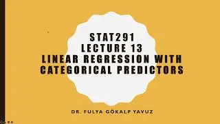 Linear Regression with Categorical Predictors