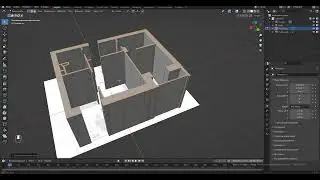 План квартиры дома в Blender