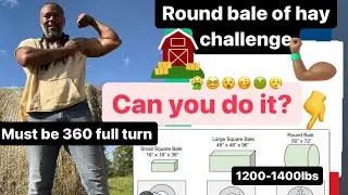 Move 1200-1400 lbs round Bale of Hay
