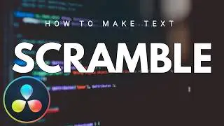 How to Create a Glitchy Text Scramble Effect in DaVinci Resolve (Step-by-Step)