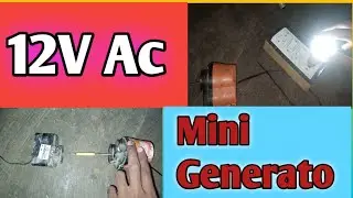 Cooler ki motor se generator kese banaye || ITI mini projector || DC to AC generator