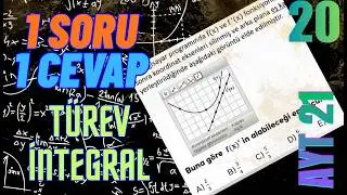 AYT 2021 ÇIKMIŞ TÜREV İNTEGRAL SORUSU