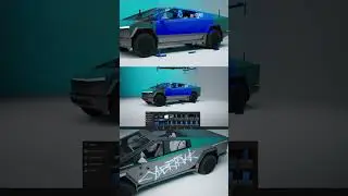 Cybertruck wrap in 3D Changer #carwraps #cybertruck