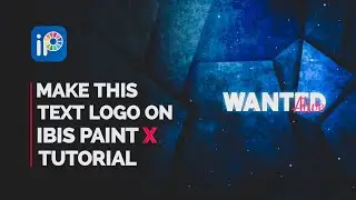 Simple text logo tutorial on Ibis paint x