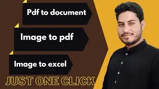 Pdf convert to document || how to image convert into pdf || how to image convert into excel one clik