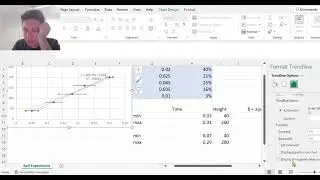 Excel Uncertainty Calculations (Part 2: Gradient Uncertainty)