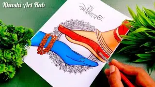 Shiv❤️Parwati Hand & Leg Drawing..🌼😍 ll Easy Painting of lord Shiva ll