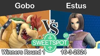 Sweetspot #39 - Gobo (Bowser, Kazuya, Donkey Kong) vs Estus (Hero, Mii Brawler) WR1 - SSBU