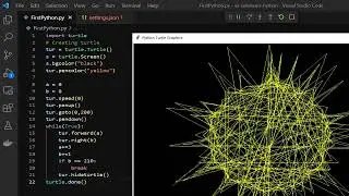 Vibrate circle in Python Turtle #shorts #python Short video #for beginner