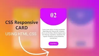 Html5 CSS3 |  CSS Responsive Blur CARD UI Design & Hover Effects