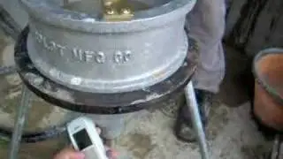 tunnel grout test - flow test
