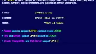 SQL 093 String Scalar, UPPER or How can I change to upper case letters?
