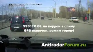 9950 на кордон в трассе и город4, с выкл, вкл GPS