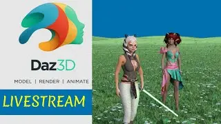 Daz Studio Live--Experimenting and Playing with Ahsoka Model