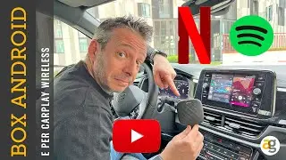 BOX per ANDROID (COMPLETO) IN AUTO e CARPLAY Wireless. SPOTIFY, NETFLIX, YOUTUBE, MAPS in MACCHINA