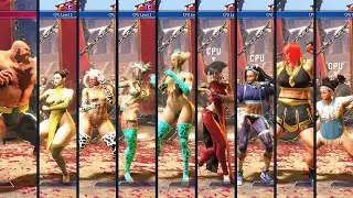 Zangief vs Chun Li, Juri, Kimberly,  Manon, Marisa, Lily, Cammy Street Fighter 6 PC Mods