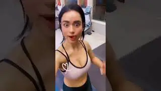 Soundarya Sharma in Hot Gym Outfit Working Out in Gym