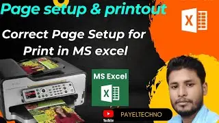 Excel Print Page Setup l Printing Tips For Excel Page l How to Print In Excel Sheet // page setup