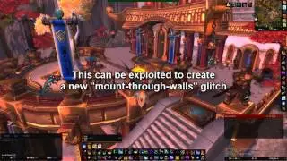 [WoW] New Mount-Through-Walls glitch and Random explorations