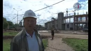 На строительстве стадиона Спартак