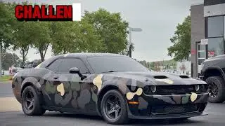 Challenger Hellcat Redeye with a Corsa Performance Cat Back Exhaust