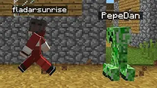 My friends control mobs in Minecraft.