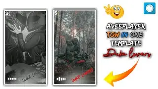 Aveeplayer New Tutorial || 2 in one 1 Template || Duke Lovers two photos Aveeplayer template Telugu
